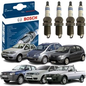 Jogo Vela Ignição Original Bosch Motor 1.0 1.3 1.4 8v Fire