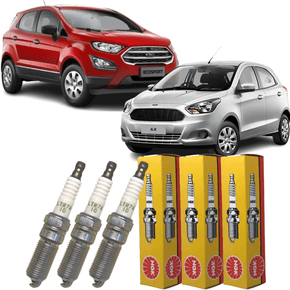 Jogo Vela Ignição original NGK Ford Ka Ecosport 1.5 12v 3cil Dragon 2017 a 2021
