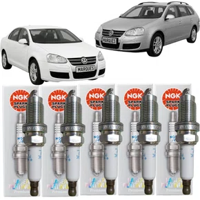 Jogo Velas Ignição Iridium Ngk Jetta E Jetta Variant 2.5 20v