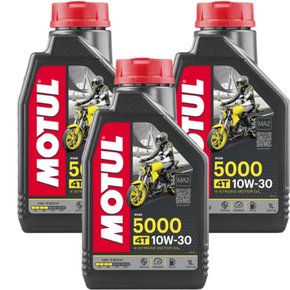 KIT 03 OLEO 10W30 4 TEMPO 5000 MOTUL
