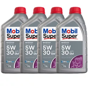 KIT 04 OLEO 5W30 SM SINTETICO DIESEL MOBIL