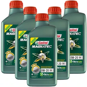 KIT 05 OLEO 0W20 CASTROL SINTETICO
