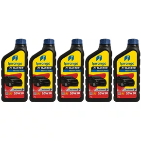 Kit 05 Oleo Motor 20w50 Mineral Api Sl Ipiranga F1 Master