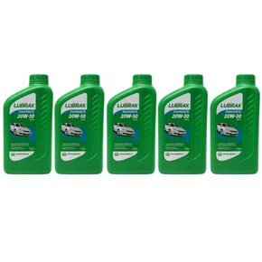 Kit 05 Oleo Motor 20w50  Mineral Api Sl Lubrax Essencial