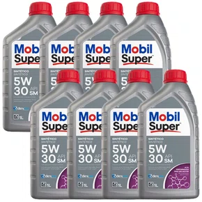 KIT 08 OLEO 5W30 SM SINTETICO DIESEL MOBIL