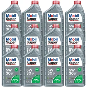 Kit 12 Litros Óleo Motor Mobil Super 5w30 Sintético D1