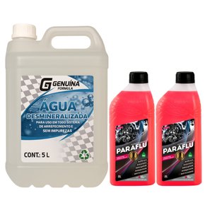Kit 2 Aditivo Radiador Paraflu Rosa 5l Água Desmineralizada