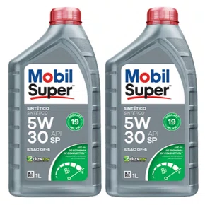 Kit 2 Óleos Motor 5w30 Dexos Sintético Mobil D1 Lubrificante