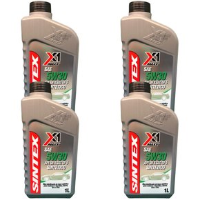Kit 4 Óleos Motor X1 Maxx Sae 05w30 Api Sn Sintético 