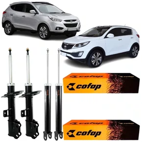 KIT AMORTECEDOR DIANTEIRO TRASEIRO COFAP IX35 E SPORTAGE