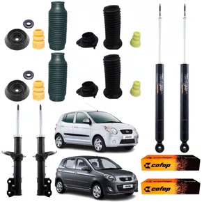 KIT AMORTECEDOR DIANTEIRO TRASEIRO COFAP KIA PICANTO 06 A 11