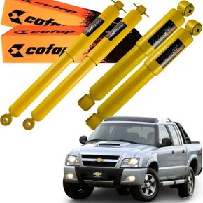 KIT AMORTECEDOR DIANTEIRO TRASEIRO COFAP S10 4X4 CAB DUPLA 2006/2011