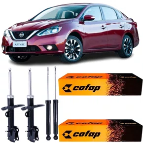 KIT AMORTECEDOR DIANTEIRO TRASEIRO COFAP SENTRA 13/...