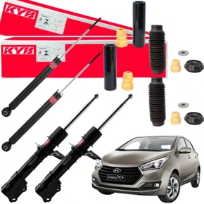 KIT AMORTECEDOR DIANTEIRO TRASEIRO KAYABA + KIT HB20