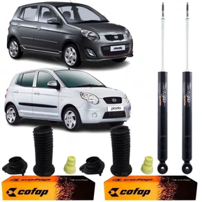 KIT AMORTECEDOR TRASEIRO COFAP KIA PICANTO 06 A 11