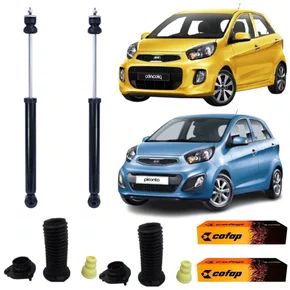 KIT AMORTECEDOR TRASEIRO COFAP KIA PICANTO 11 A 16