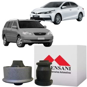 Kit Bucha Bandeja Dianteira Mobensani Para Corolla E Fielder