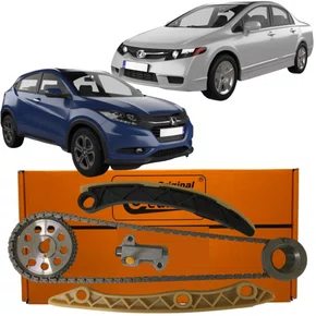 Kit Corrente Comando De Distribuição Para Honda Civic E Hr-v