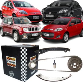Kit Corrente Comando Distribuição Schadek Fiat Jeep 1.6 1.8
