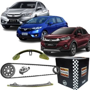 Kit Corrente Comando Distribuição Schadek Honda Fit City Wrv