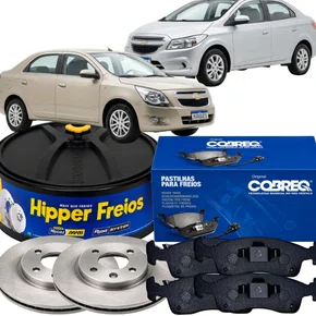 Kit Disco Pastilha Dianteiro Chevrolet Cobalt Onix E Prisma