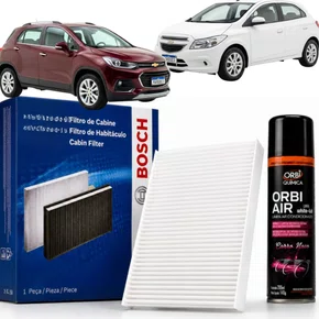Kit Filtro Ar Condicionado Higienizador Onix Tracker E Cruze