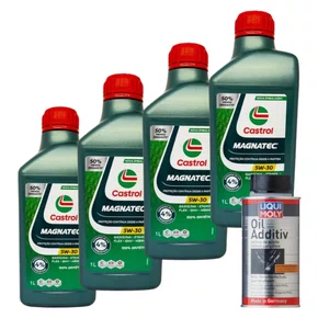 Kit Óleo 5w30 Castrol E Aditivo Liqui Moly Oil Additive