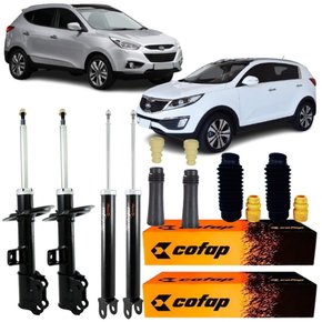 Kit Parcial Amortecedor Dianteiro Traseiro Ix35 Sportage 4x2