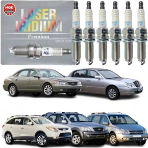 KIT VELA IGNIÇÃO AZERA VERA CRUZ CARNIVAL OPIRUS SORENTO V6