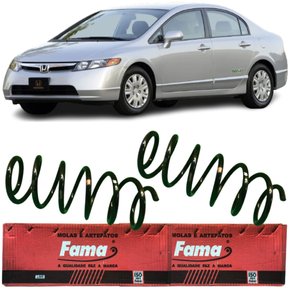 Mola Suspensão Dianteira Fama Honda Civic 2006 A 2011