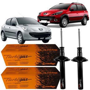 Par Amortecedor Cofap Dianteiro Para Peugeot 207 Escapade