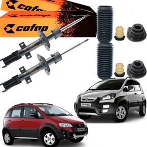 PAR AMORTECEDOR DIANTEIRO COFAP + KIT IDEA ADVENTURE