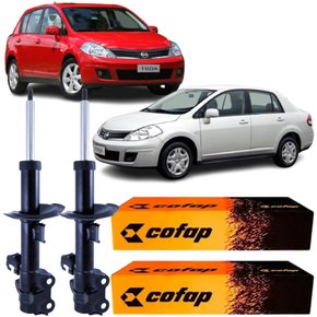 Par Amortecedor Dianteiro Cofap Nissan Tiida 1.8 2007 A 2013