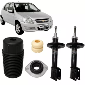 Par Amortecedor + Kit Amortecedor Dianteiro Para Corsa Celta