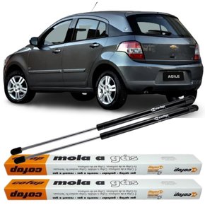 Par Amortecedor Mola Gás Tampa Traseira Gm Agile Sonic