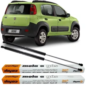 Par Amortecedor Mola Gás Tampa Traseira Fiat Uno 2010 A 2020