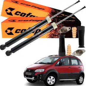 PAR AMORTECEDOR TRASEIRO COFAP + KIT IDEA ADV 06/10