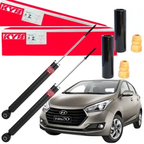PAR AMORTECEDOR TRASEIRO KAYABA + KIT HB20
