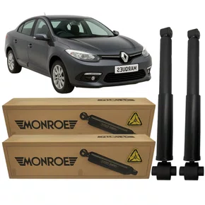Par Amortecedor Traseiro Monroe Para Fluence 2011 A 2018