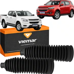 Par Coifa Guarda Pó Caixa Direção Chevrolet S10 2012 A 2016