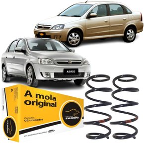 Par De Mola Suspensão Dianteira Fabrini Corsa Com Ar 02 A 12