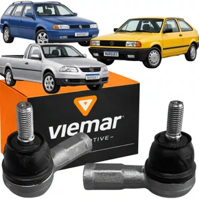 Par De Terminal Direção Gol Parati Saveiro Rosca Femea