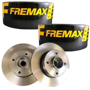 Par Disco De Freio Traseiro Fremax Clio Megane Sandero Rs