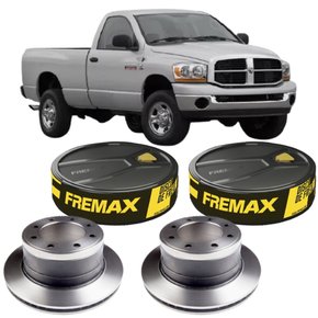 Par Disco De Freio Traseiro Fremax Dodge Ram 2003 A 2008