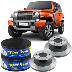 Par Disco Freio Traseiro Solido Troller T4