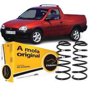 Par Mola Suspensão Dianteira Fabrini Pickup Corsa 1.6 Sem Ar