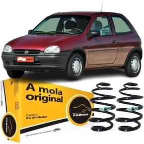 Par Mola Suspensão Traseira Fabrini Para Corsa 2002 A 2012