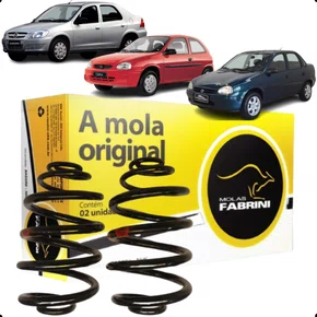 PAR MOLA SUSPENSAO TRASEIRA GNV CORSA PRISMA