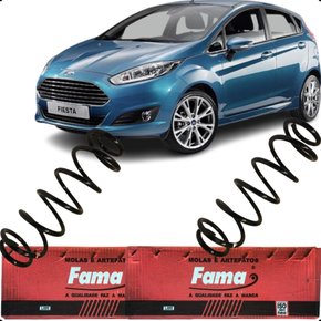 Par Mola Suspensão Traseira New Fiesta Hatch 2014 A 2019