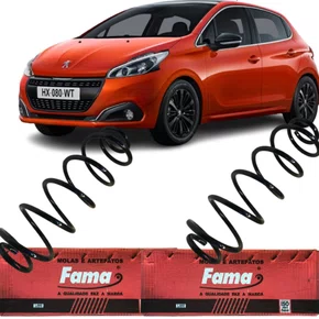 PAR MOLA SUSPENSAO TRASEIRA PEUGEOT 208 1.6 16V C/AR C/TA 2013/...